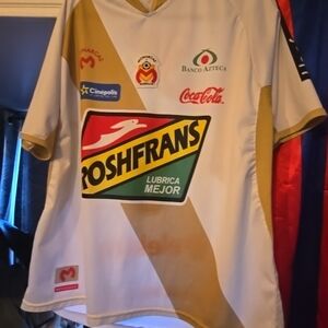 Gold and White Soccer Jersey by Arca